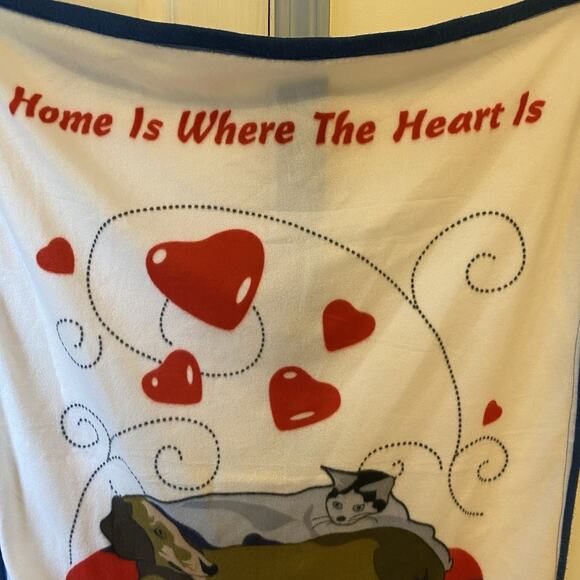 Vintage The Humane Society of the United States Throw Blanket Polyester 46x 34" - Picture 4 of 7